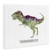 Stupell Industries Tyrannosaurus Rex Dinosaur Learning Canvas Wall Art Design by Brett Blumenthal
